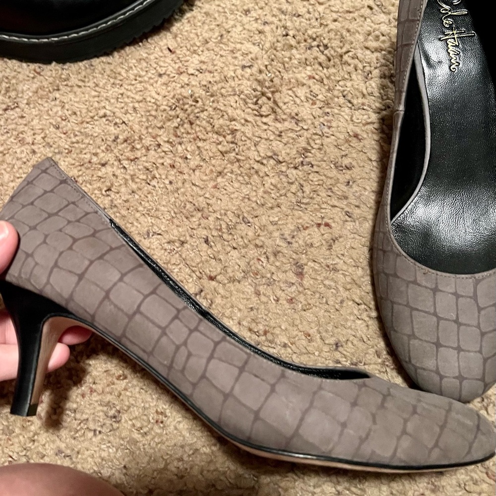 Cole Haan grey suede shoes